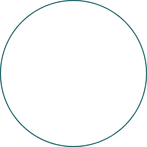 An outlined circle